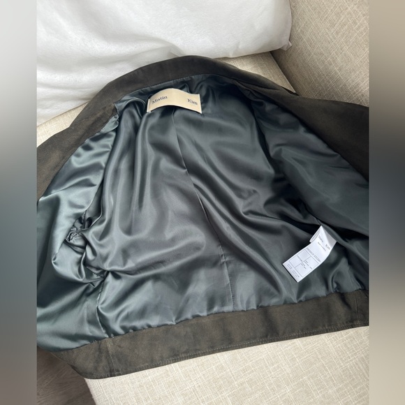 Matin Kim suede jacket - dark ash green color - Picture 8 of 9